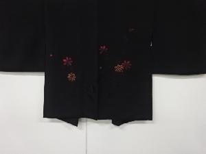 草花模様刺繍絵羽織